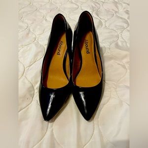 Patent leather chunky heels